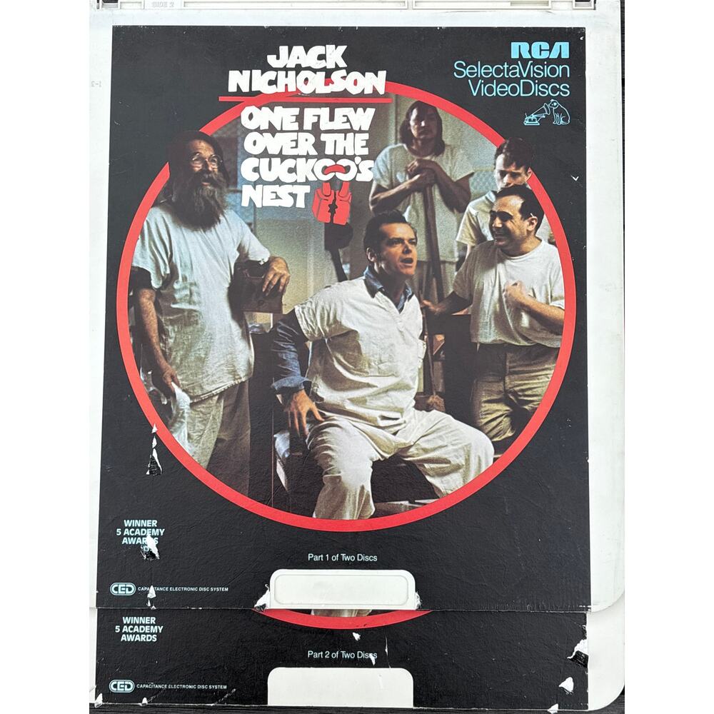 one flew over the cuckoo’s nest RCA SelectaVision videodisc 1982 part 1&2